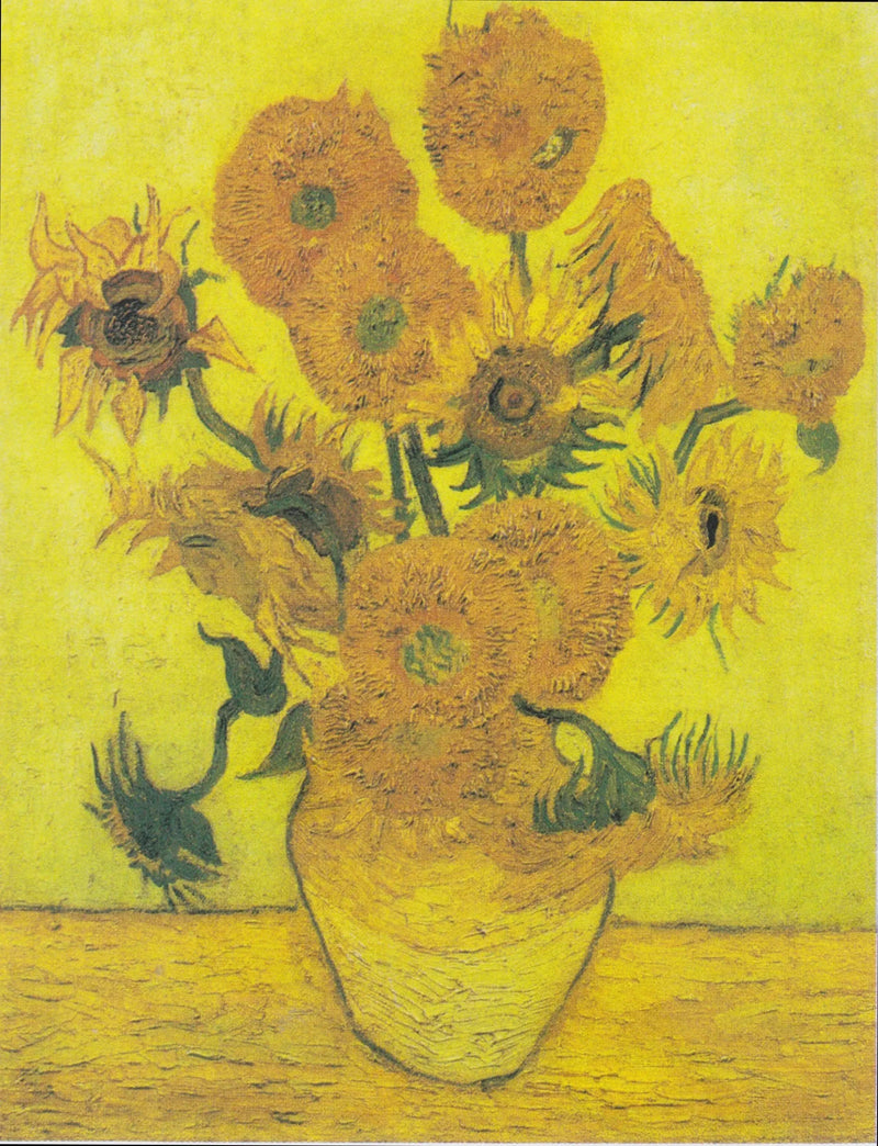 Martwa natura: Wazon z piętnastoma słonecznikami - Vincent van Gogh