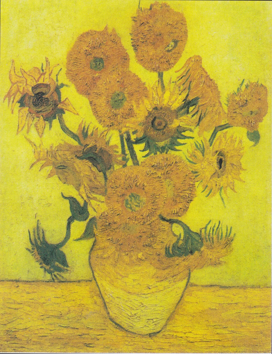 Martwa natura: Wazon z piętnastoma słonecznikami - Vincent van Gogh