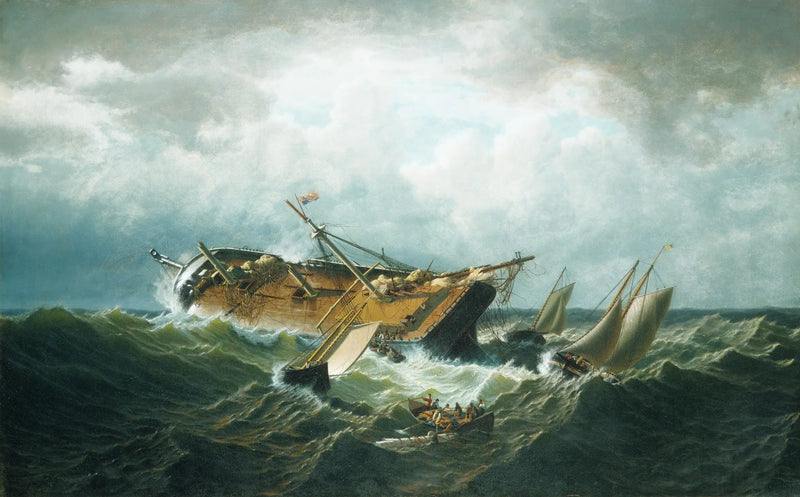 Utopienie u wybrzeży Nantucket (Utopienie u wybrzeży Nantucket po burzy) - William Bradford