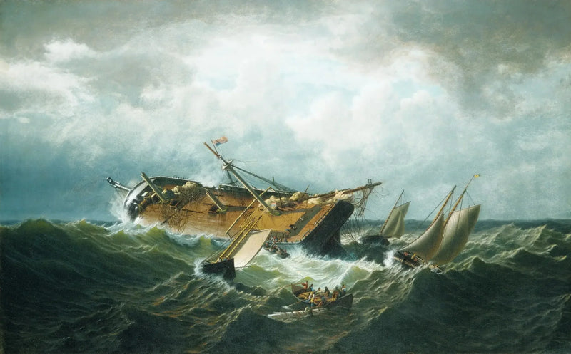 Utopienie u wybrzeży Nantucket (Utopienie u wybrzeży Nantucket po burzy) - William Bradford