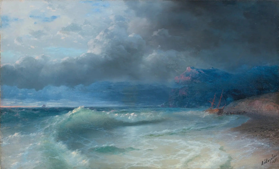 Utopienie się w burzowy poranek - Ivan Aïvazovski