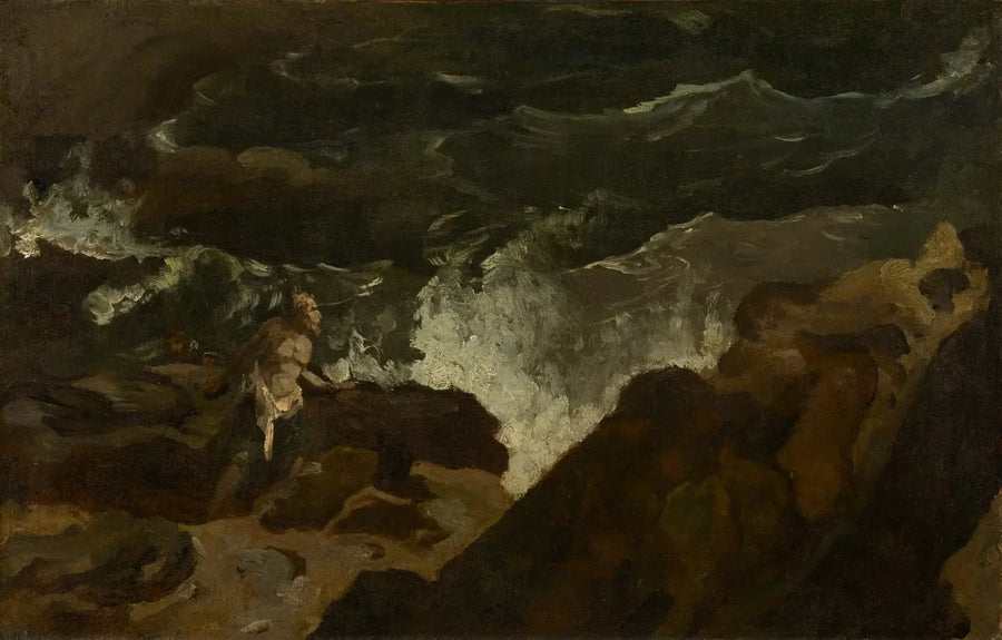 Rozbitek na plaży (Burza) - Théodore Géricault