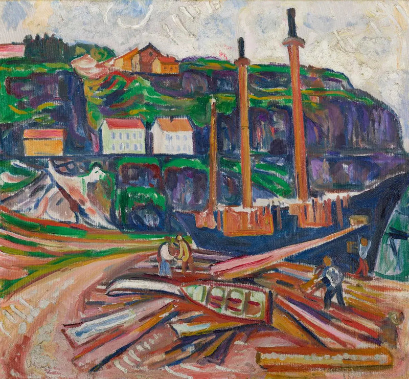 Statek w demontażu - Edvard Munch