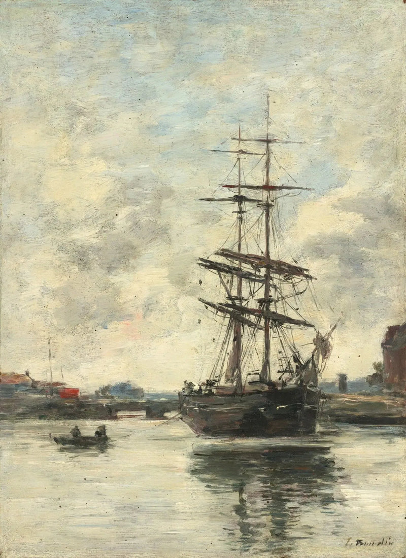 Statek na Touques - Eugène Boudin