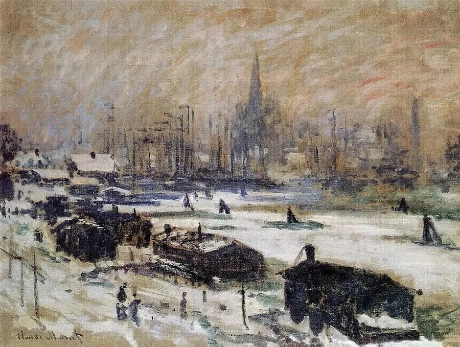 Śnieg w Amsterdamie W301 - Claude Monet
