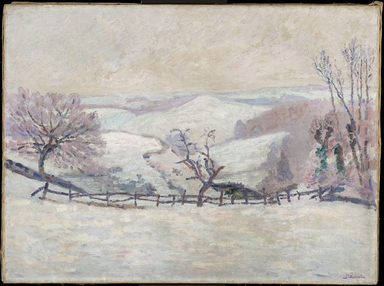 Śnieg w Puy-Barriou - Armand Guillaumin