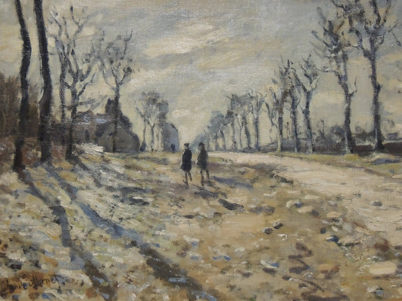 Śnieg w zachodzącym słońcu - Claude Monet
