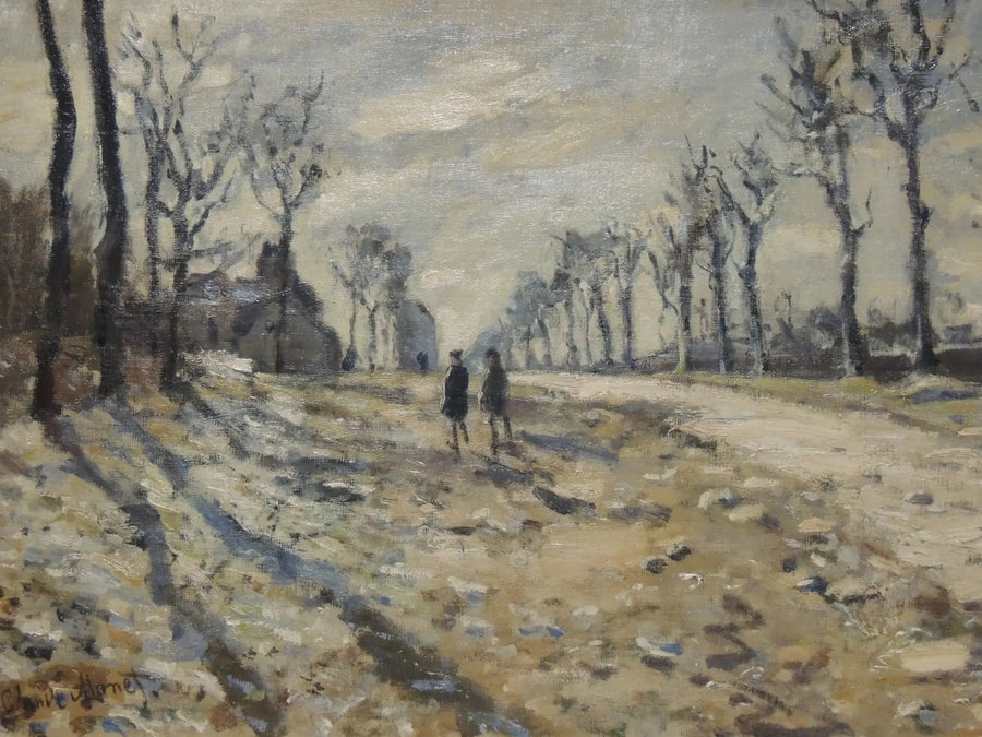Śnieg w zachodzącym słońcu - Claude Monet