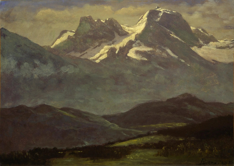Letni śnieg na szczytach - Albert Bierstadt