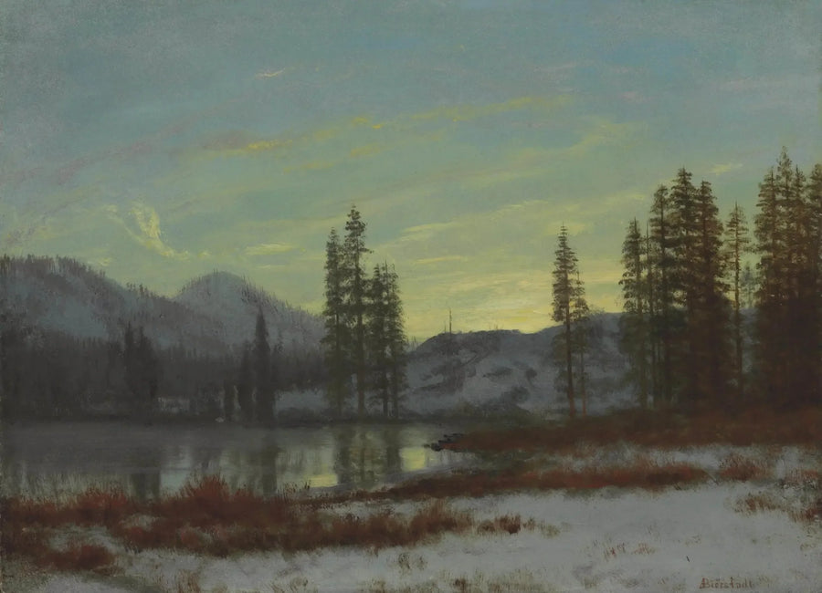 Śnieg w Górach Skalistych - Albert Bierstadt