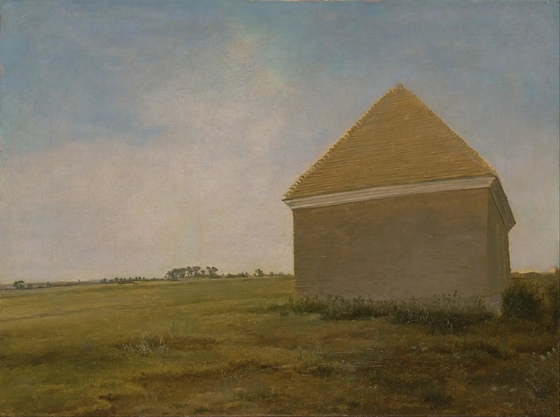 Nowymarket Heath, z stajniami króla na mecie Beacon Course - George Stubbs