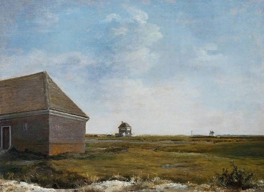 Newmarket Heath, z domem w trakcie renowacji - George Stubbs