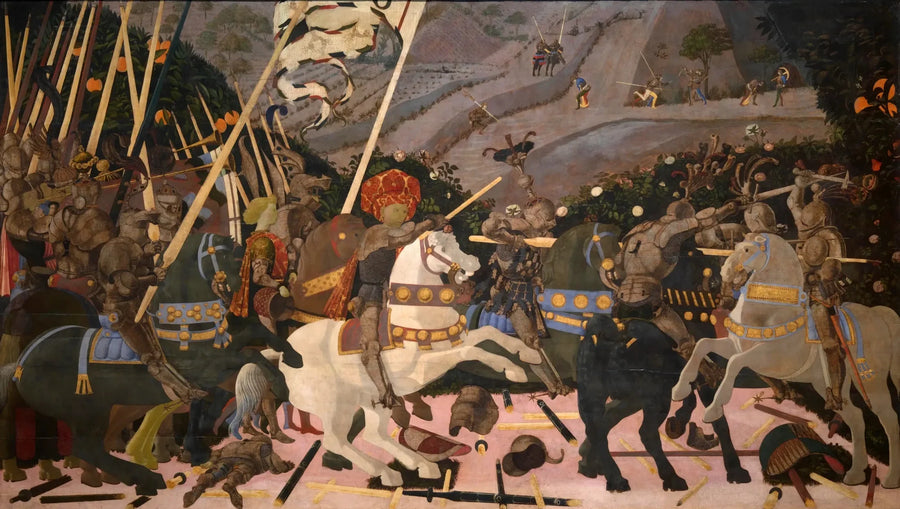 Niccolò Mauruzi da Tolentino na czele swoich oddziałów - Paolo Uccello
