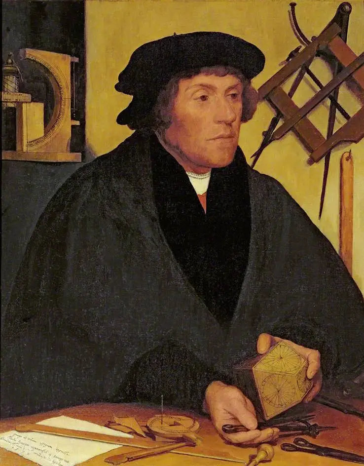 Nikolas Kratzer (1487–ok. 1550), członek Corpus Christi College w Oksfordzie i późniejszy Królewski Astronom Henryka VIII - Hans Holbein Młodszy