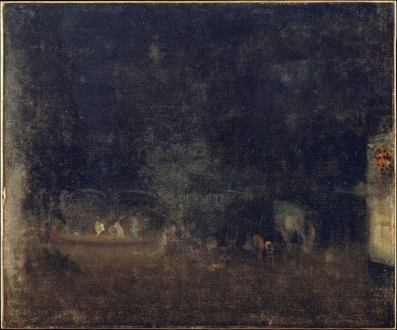 Noc w zieleni i złocie - James Abbott McNeill Whistler