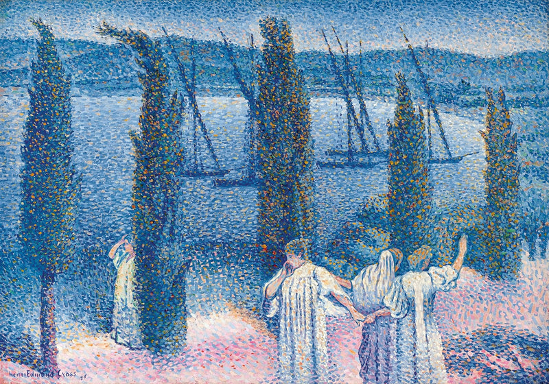 Nocny pejzaż - Henri-Edmond Cross