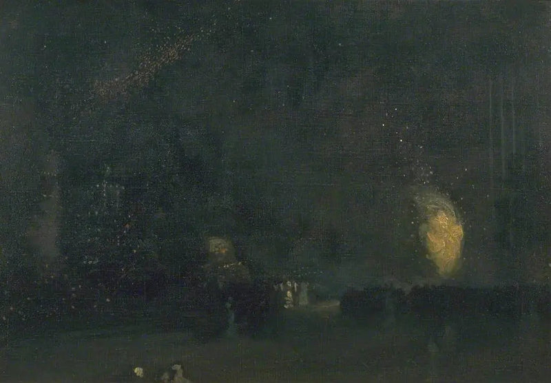 Nocny: Czerń i Złoto - Koło Ognia - James Abbott McNeill Whistler