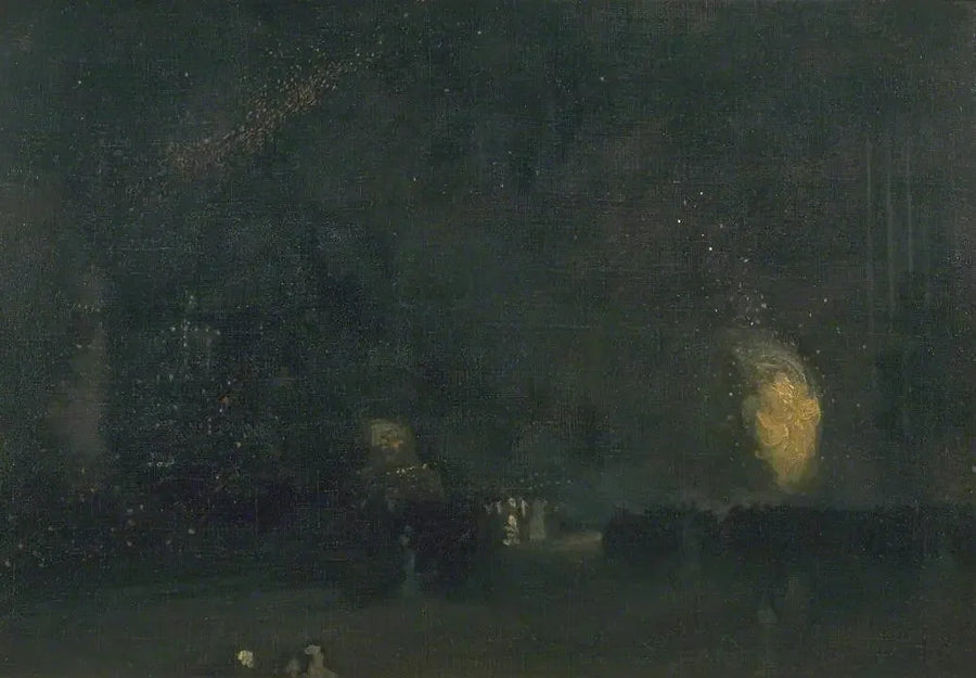 Nocny: Czerń i Złoto - Koło Ognia - James Abbott McNeill Whistler