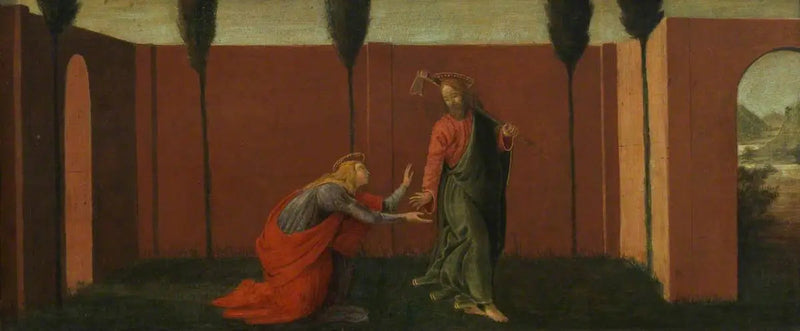 Noli me Tangere (przednia, panel trzeci) - Sandro Botticelli