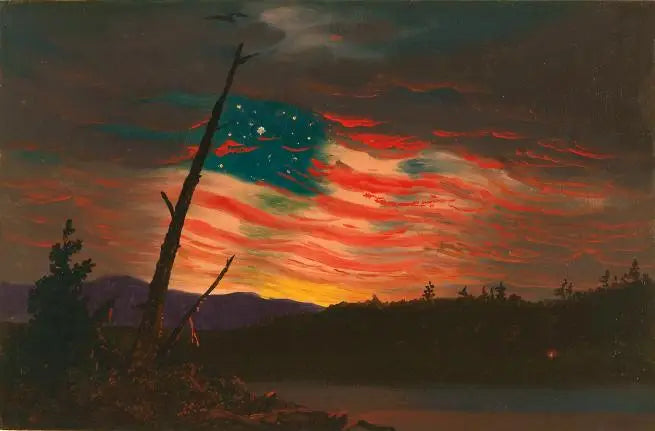 Notre bannière dans le ciel - Frederic Edwin Church - Alpha Reproduction