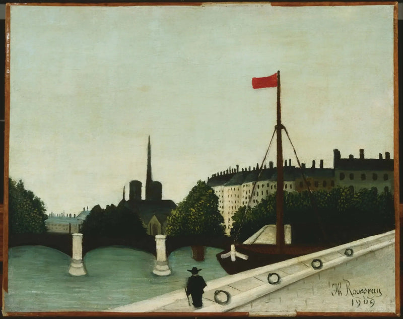Notre-Dame widziana z nabrzeża Henri IV - Henri Rousseau
