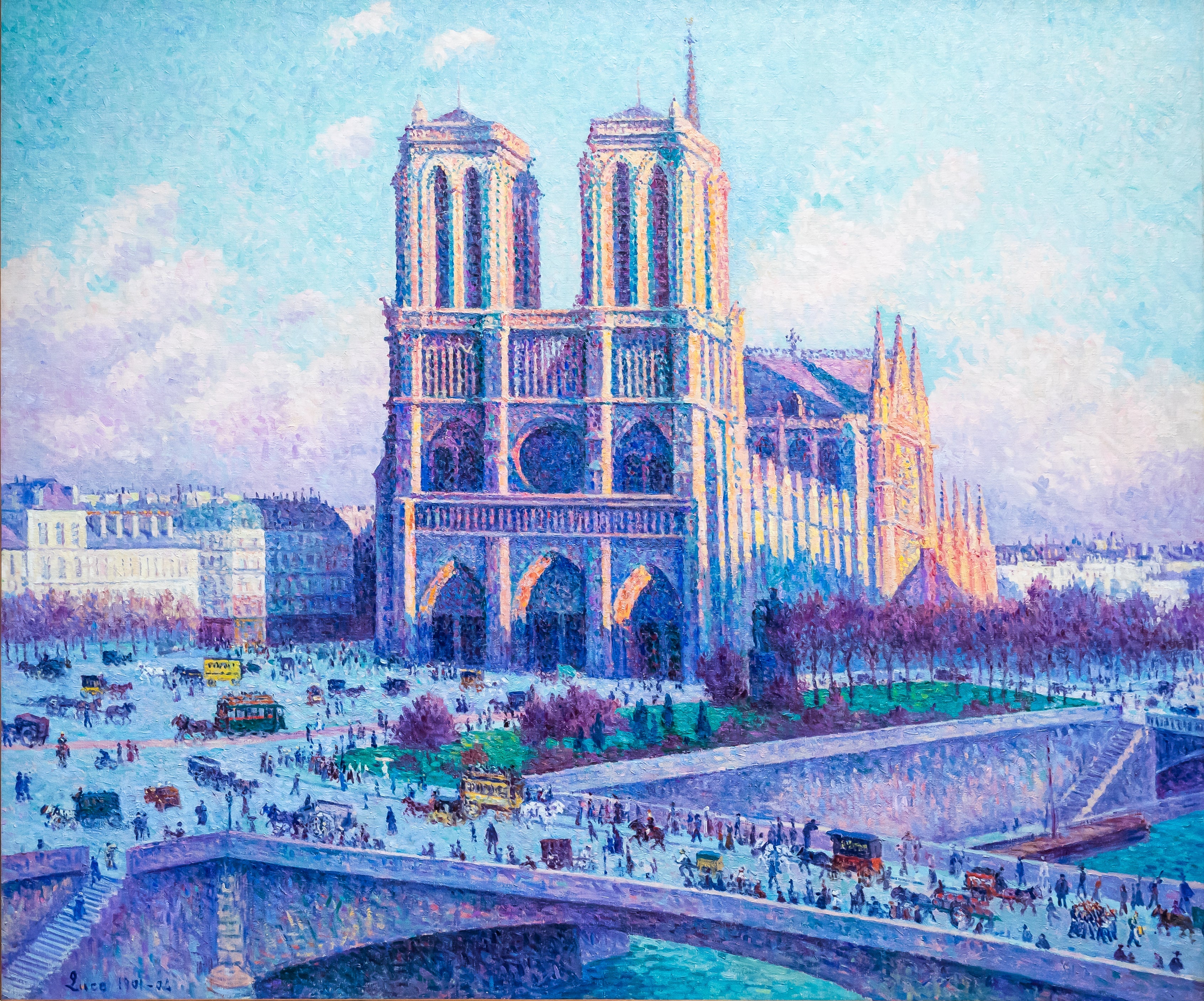Notre-Dame vue du quai Saint-Michel - Maximilien Luce - Alpha Reproduction