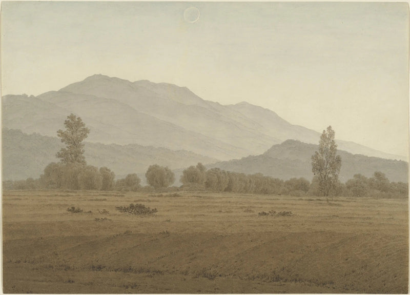 Nowy Księżyc nad Górami Olbrzymimi - Caspar David Friedrich
