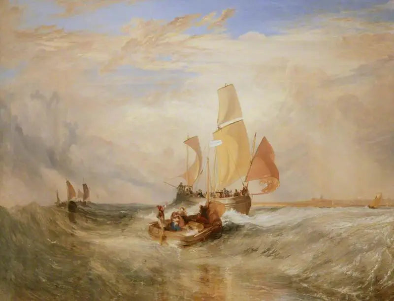 'Teraz dla malarza' (Lina) – Pasażerowie wsiadający na pokład - J. M. W. Turner