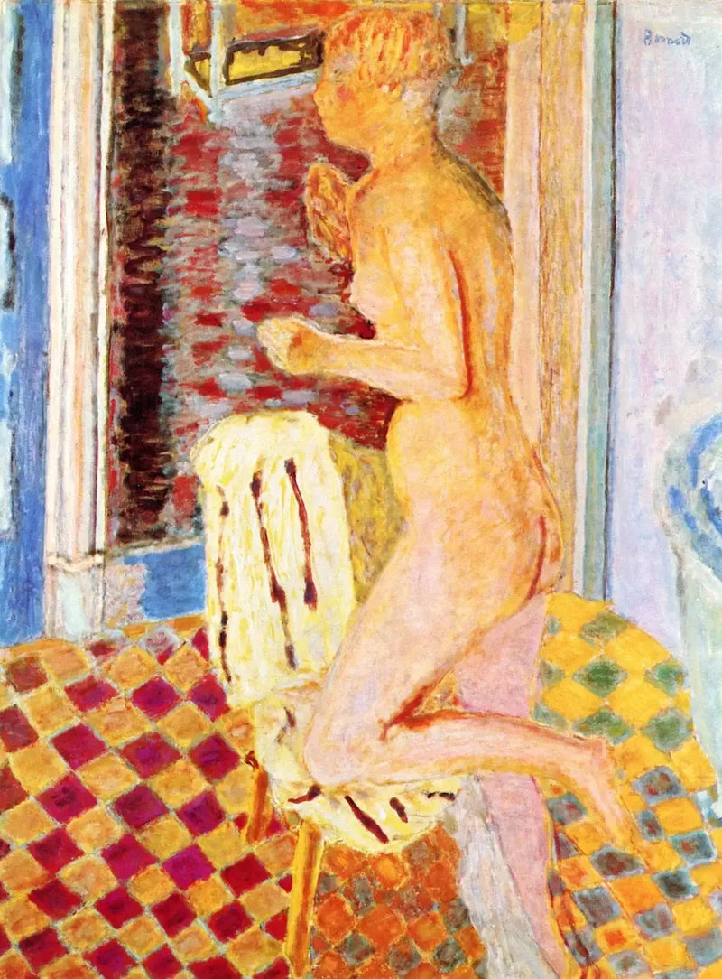 Naga przy krześle - Pierre Bonnard