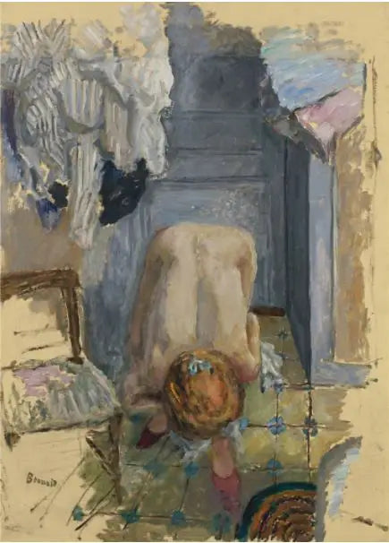 Nu skaczący pochylony do przodu - Pierre Bonnard