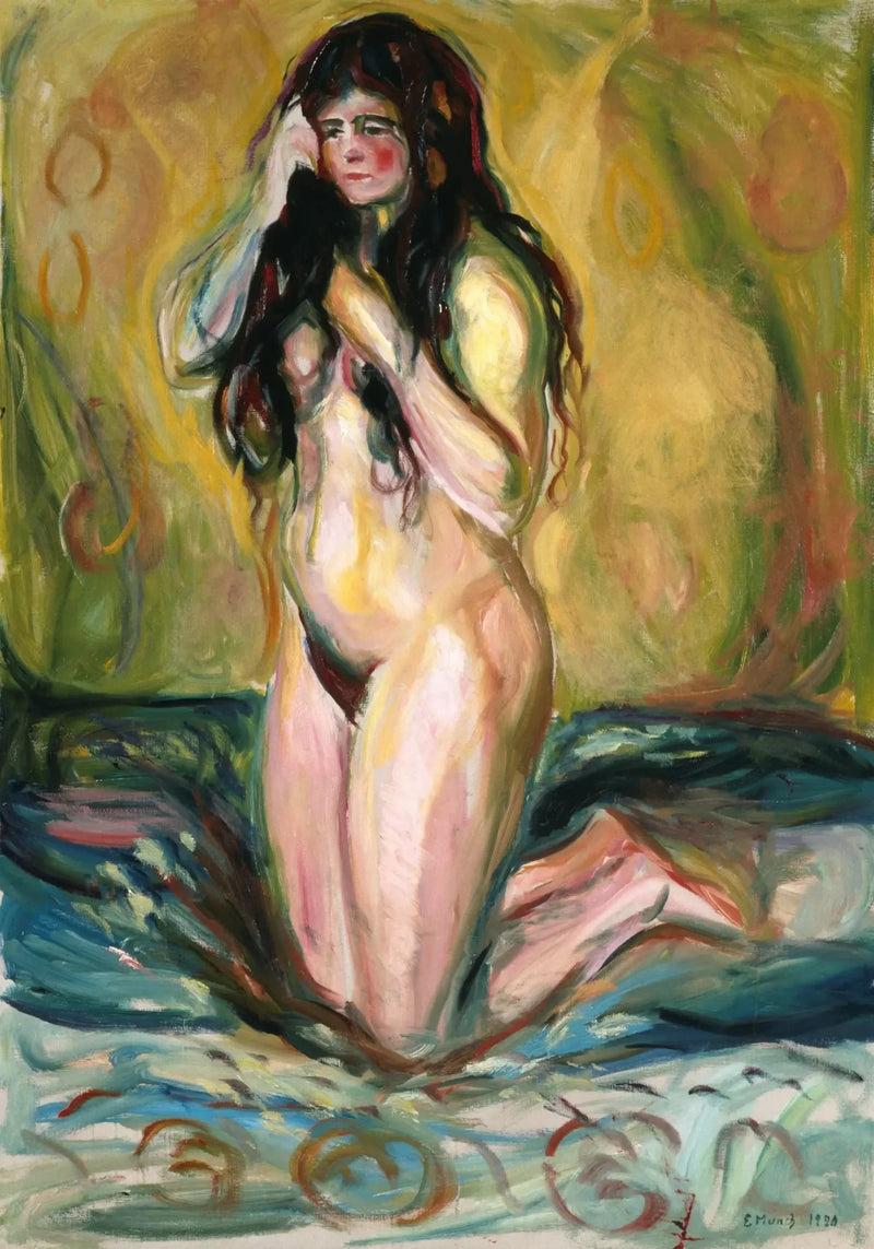 Nu klęczący - Edvard Munch
