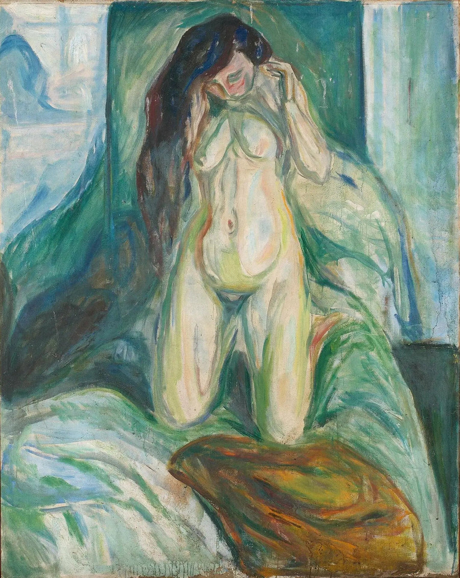 Nu klęczący - Edvard Munch