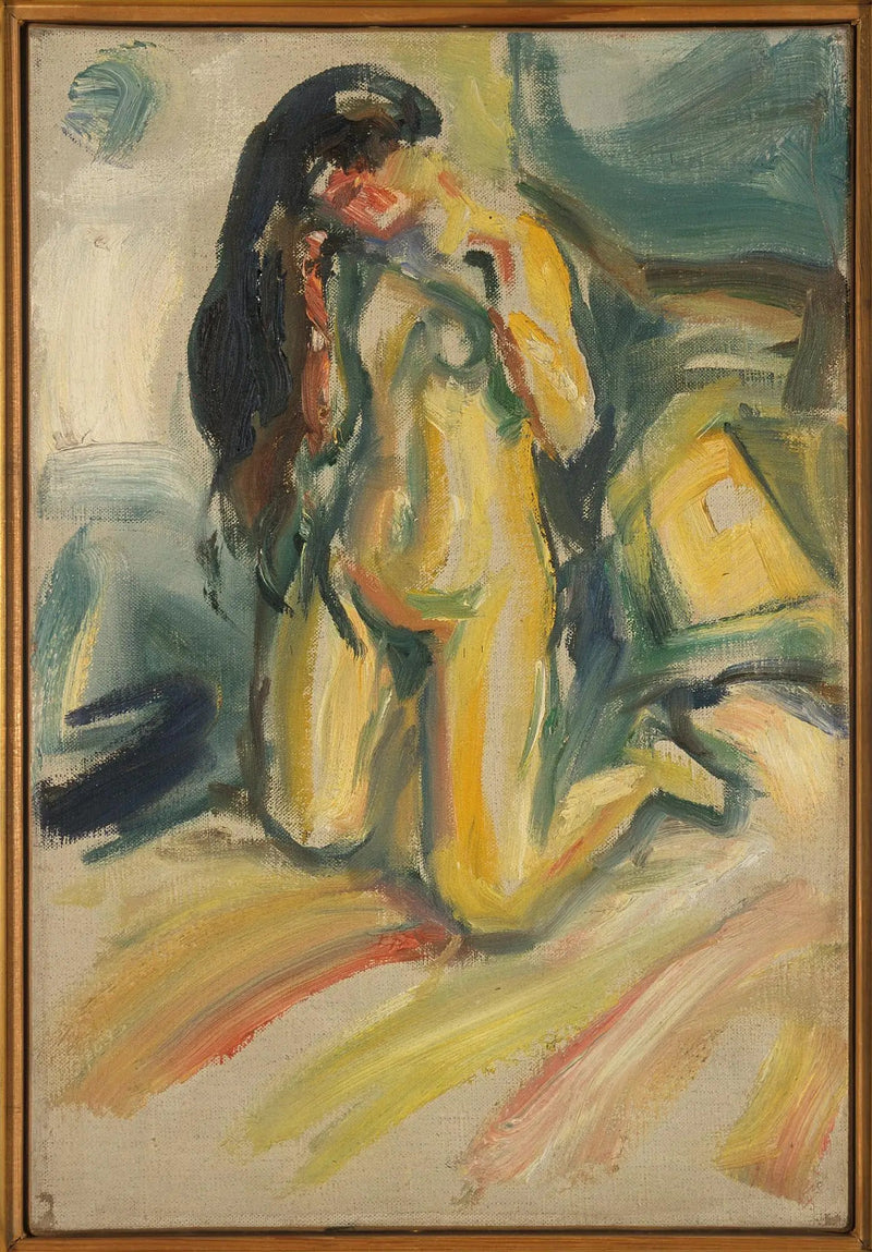 Nu klęczący - Edvard Munch