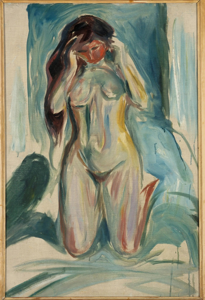 Nu klęczący - Edvard Munch