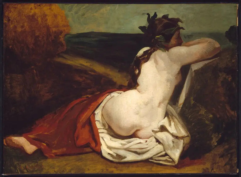 Nu leżący - Gustave Courbet