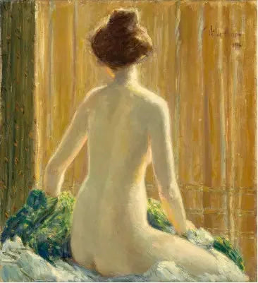 Nu siedzący - Childe Hassam