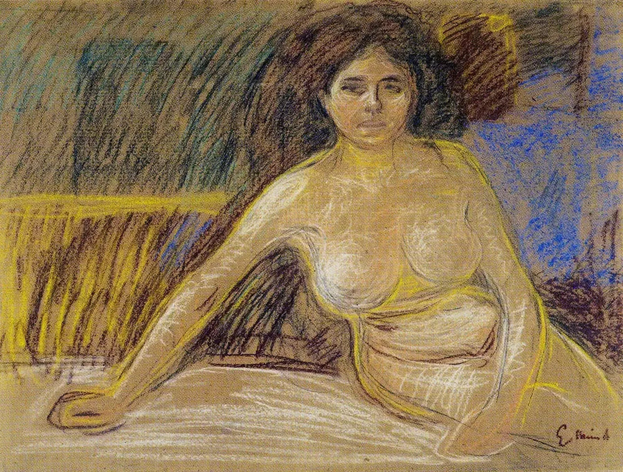 Nu siedzący - Edvard Munch