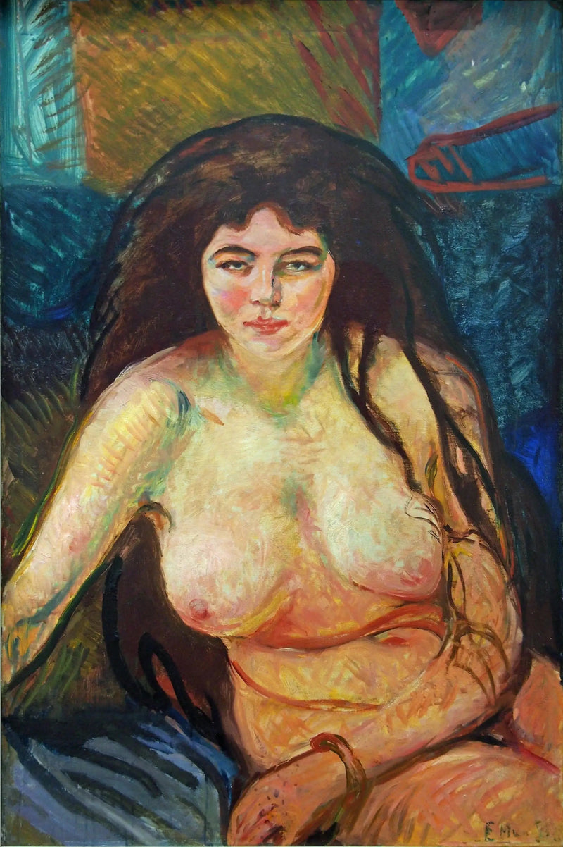 Nu siedzący - Edvard Munch