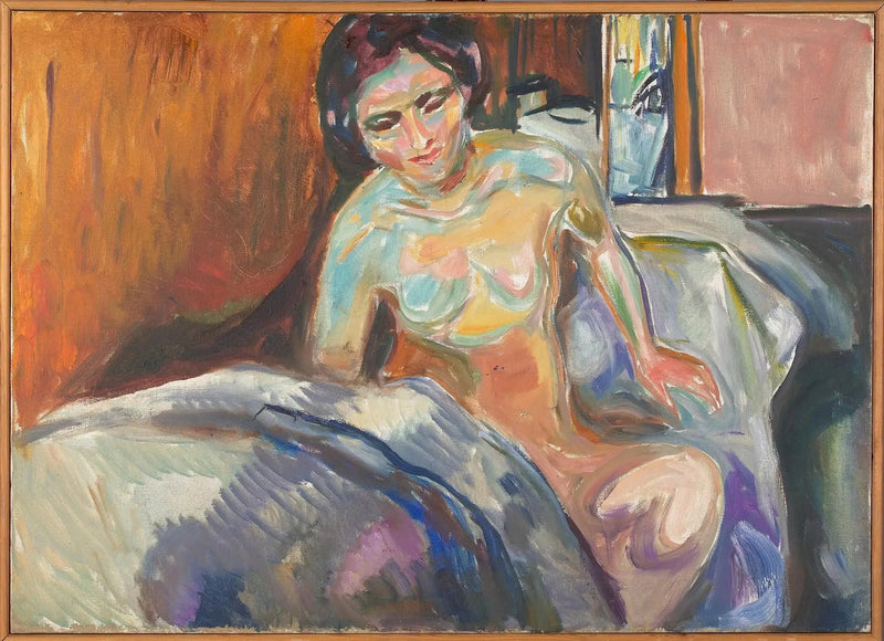 Nu siedzący: poranek - Edvard Munch