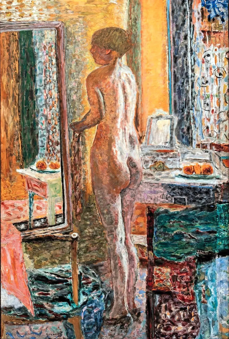 Akt przed lustrem - Pierre Bonnard