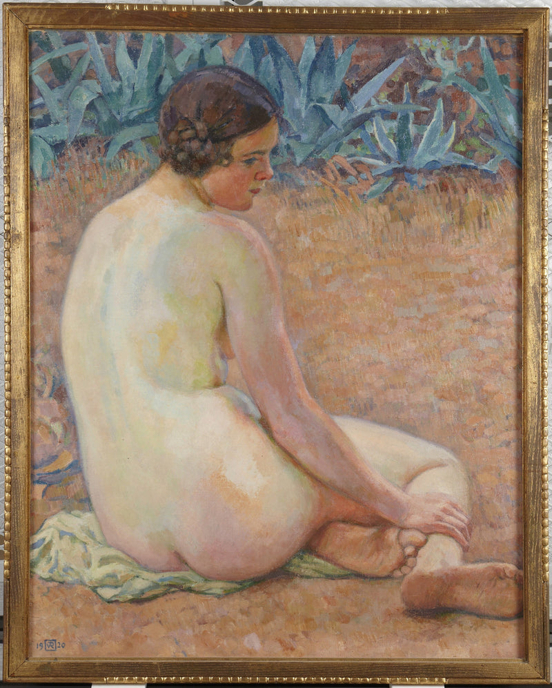 Nu z agawami - Théo van Rysselberghe