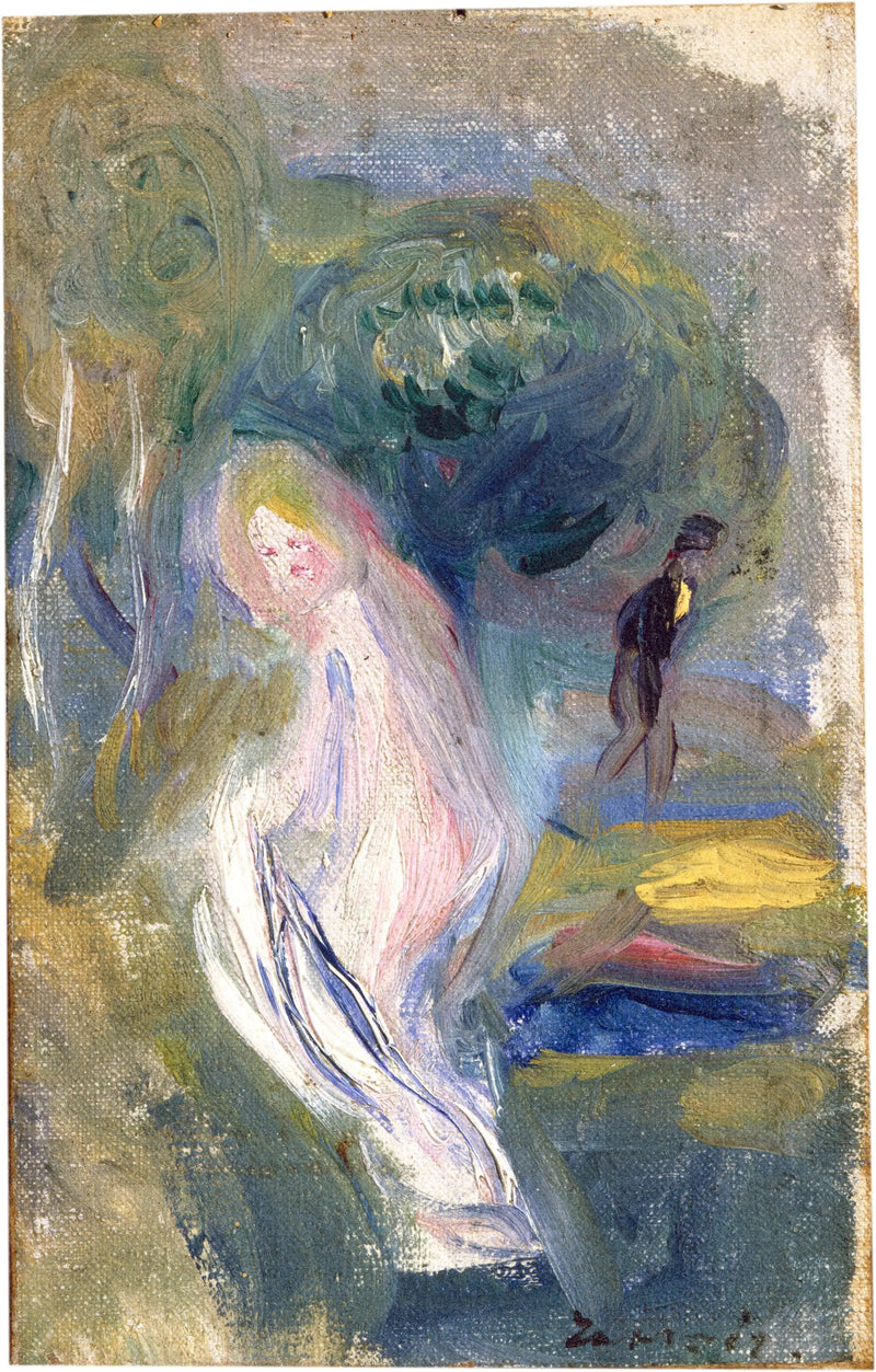 Nu z postacią w tle - Pierre-Auguste Renoir