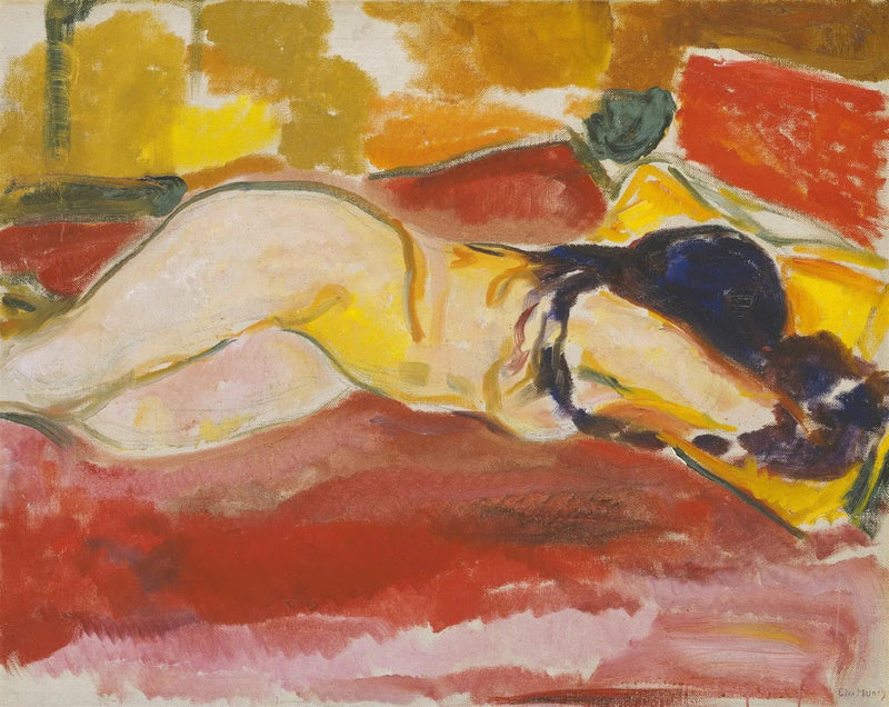 Nu leżący - Edvard Munch