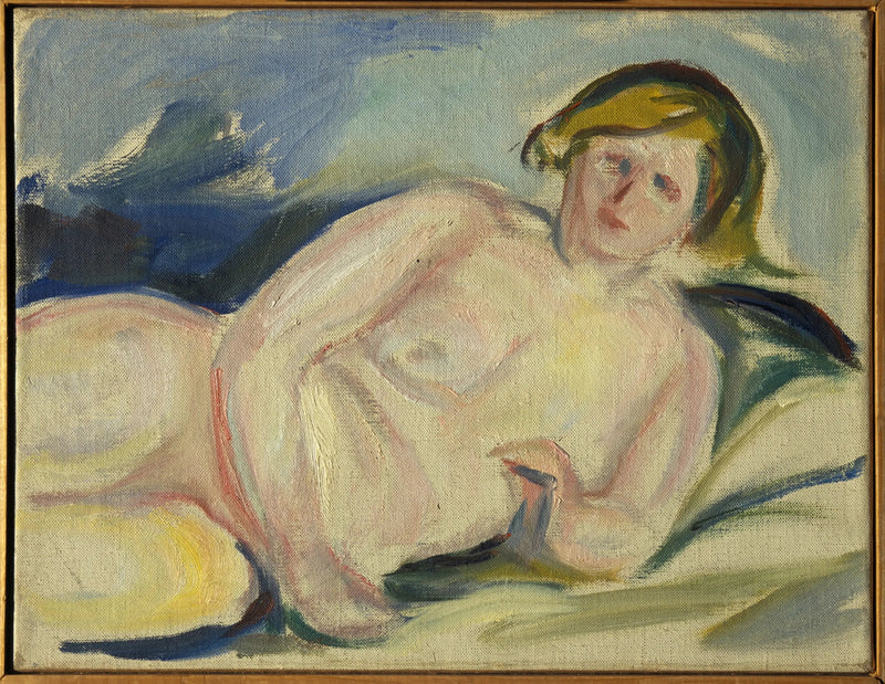 Nu leżący - Edvard Munch