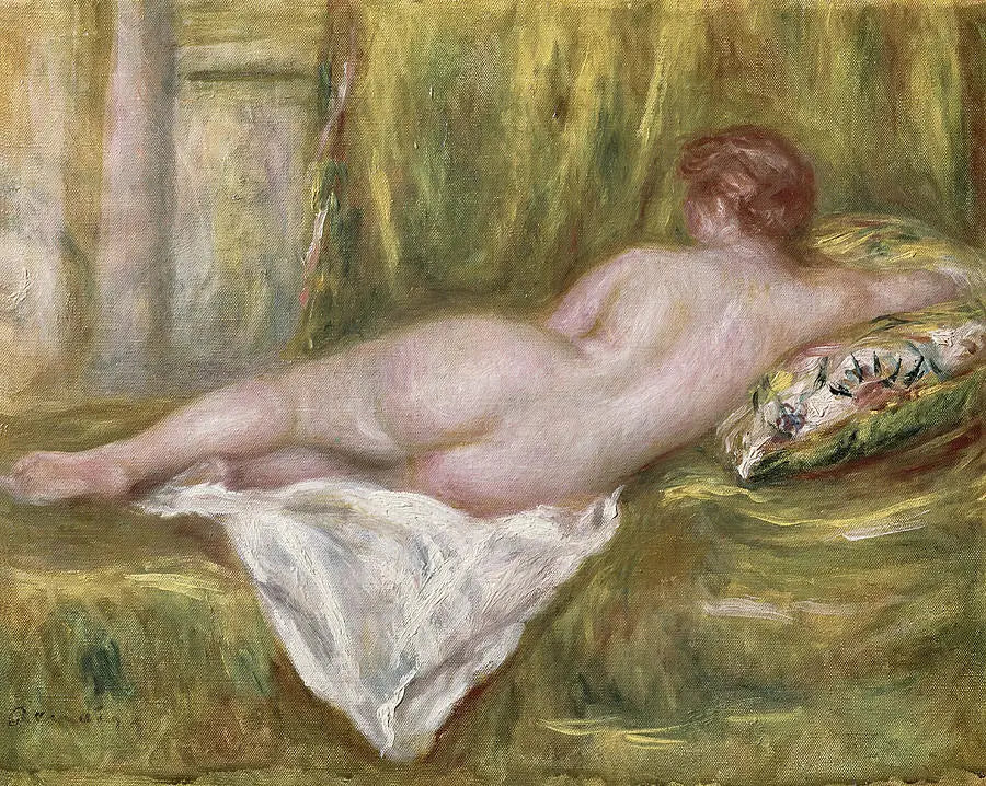 Nu leżący, widok z tyłu - Pierre-Auguste Renoir