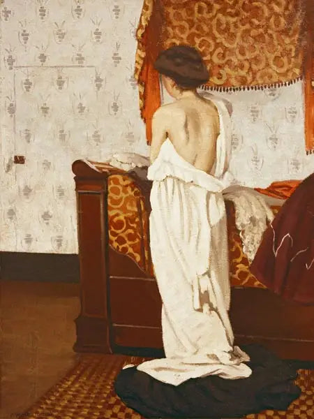 Nu de dos w wnętrzu - Félix Vallotton