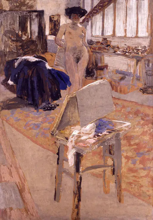 Nu stojący w warsztacie - Édouard Vuillard