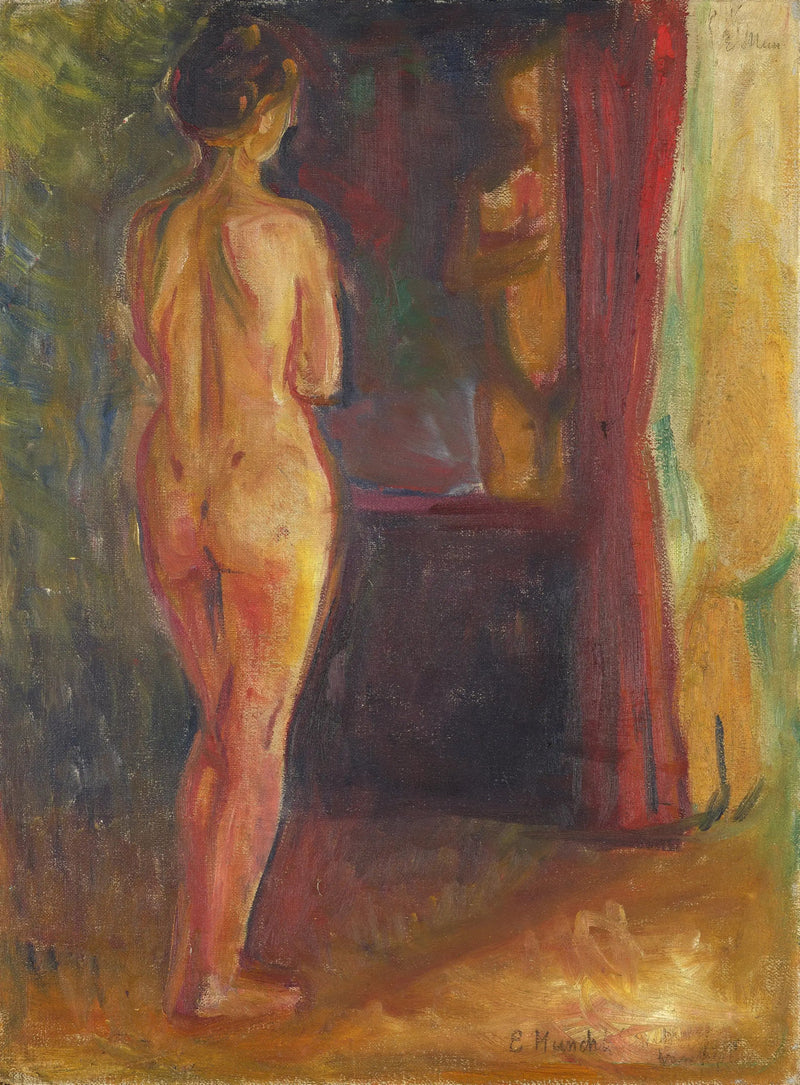 Nu przed lustrem - Edvard Munch