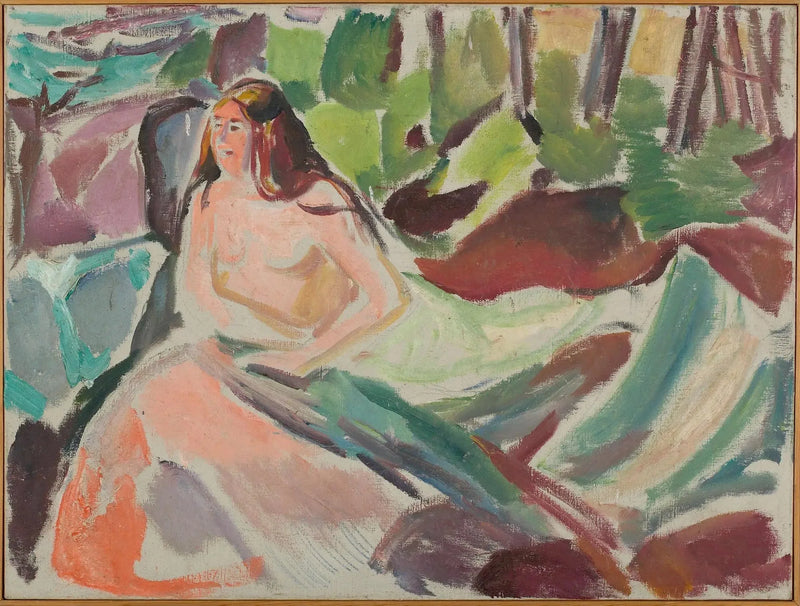 Nu w lesie - Edvard Munch