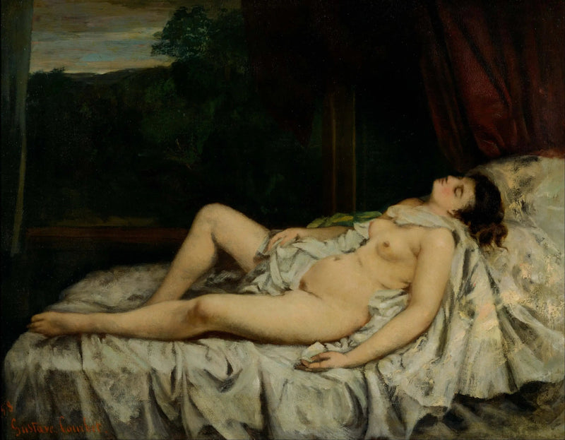Nu nie śpię - Gustave Courbet
